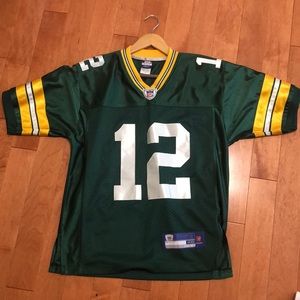 Aaron Rodgers Green Bay Packer football jersey